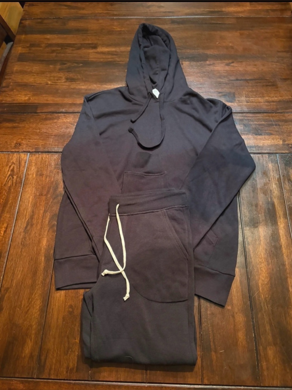 Men's Black Hooded Sweatshirt and Jogger Set - M  (NWOT)